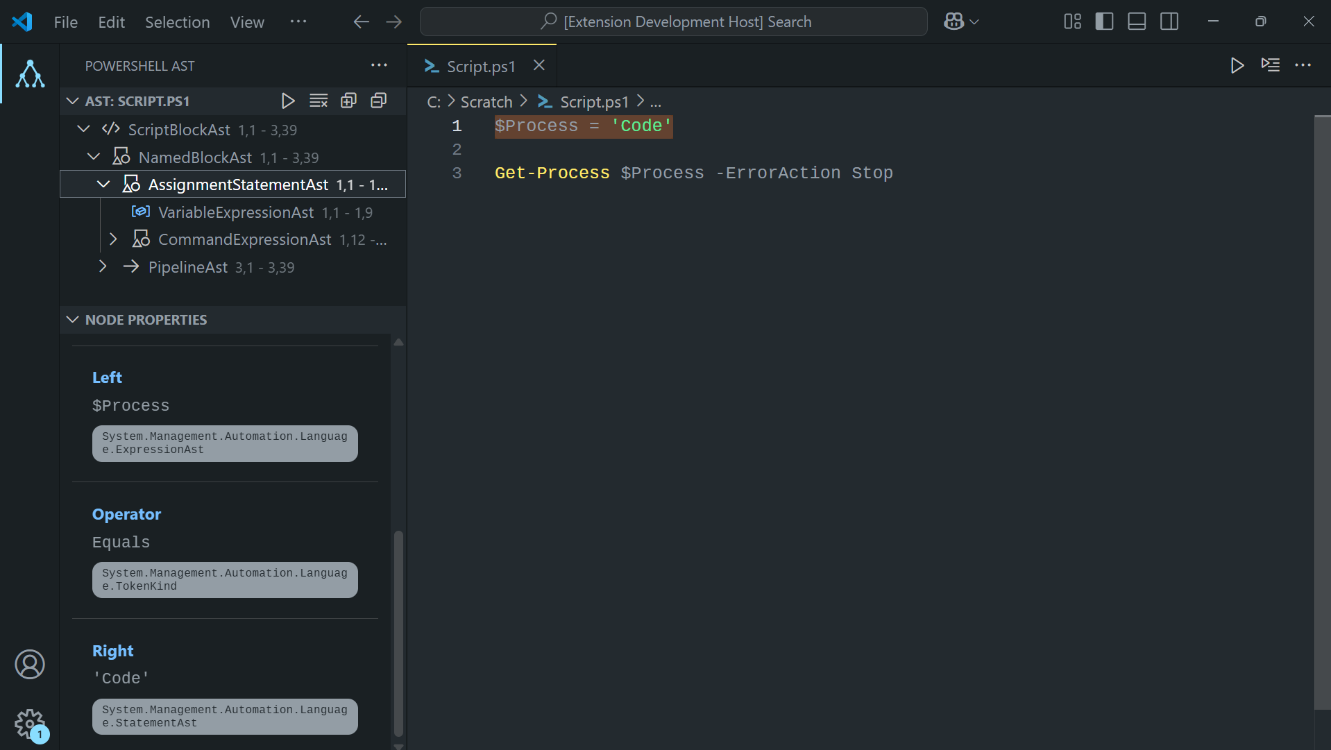 screenshot of version 1 of the extension